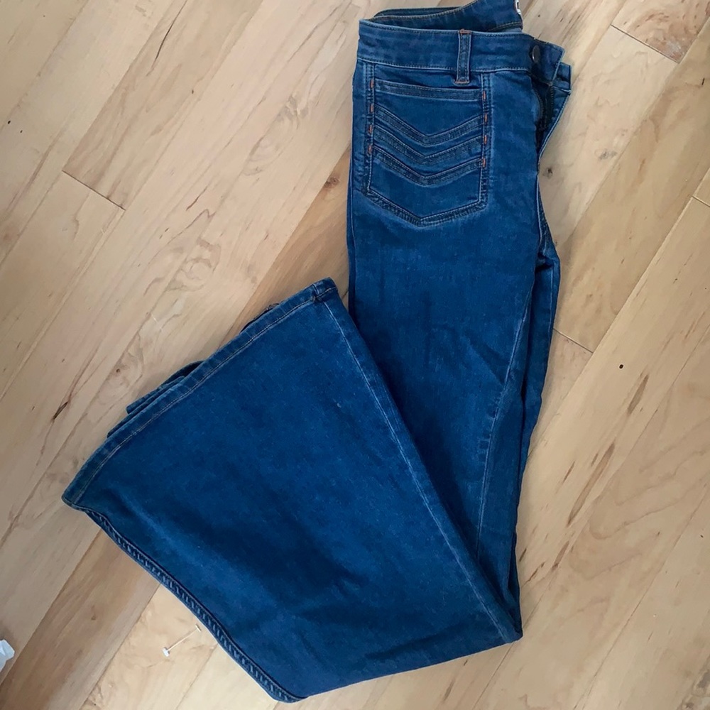 Low rise bell bottoms